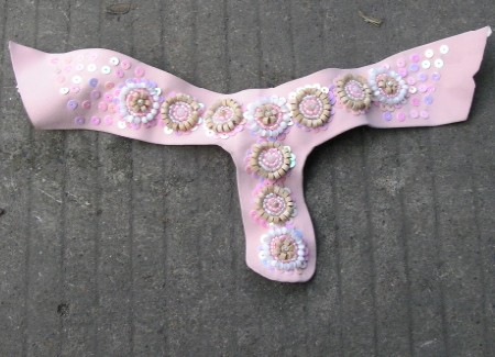 鞋面手工珠绣加工